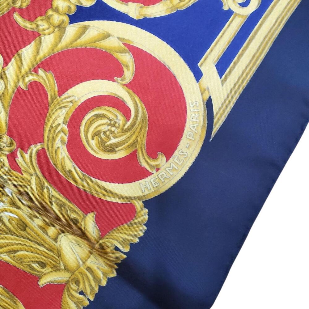 Sold - Vintage Hermès Les Tuileries Silk Scarf 90 - Picture 6 of 9